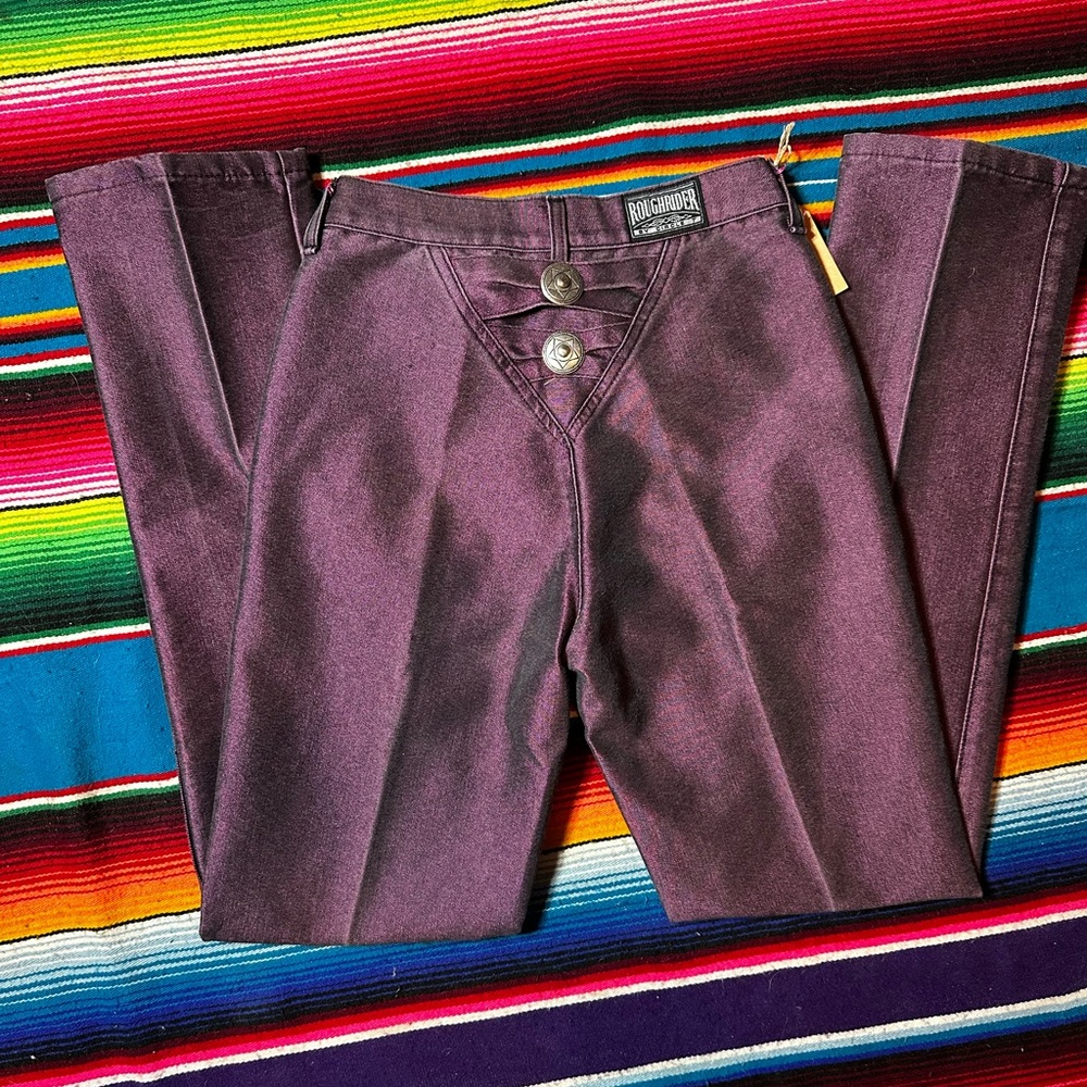 Metallic pink Roughrider jeans